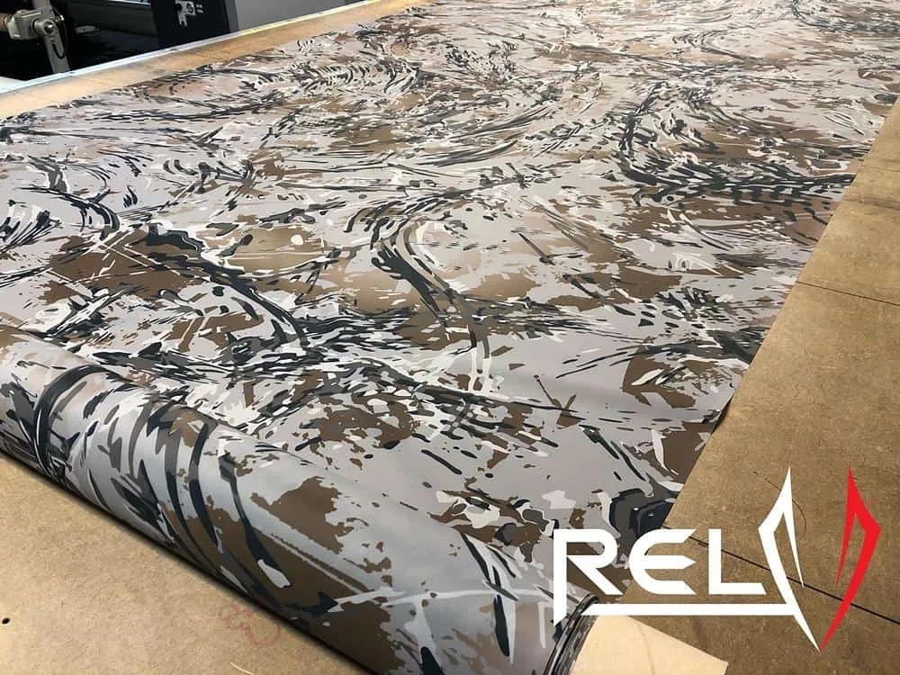 1.1 oz Ripstop Polyester Calendered - RELV Camo
