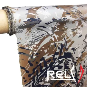 1.1 oz Ripstop Polyester Calendered - RELV Camo