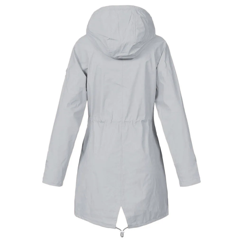 2020 New Women's Solid Rain Jacket