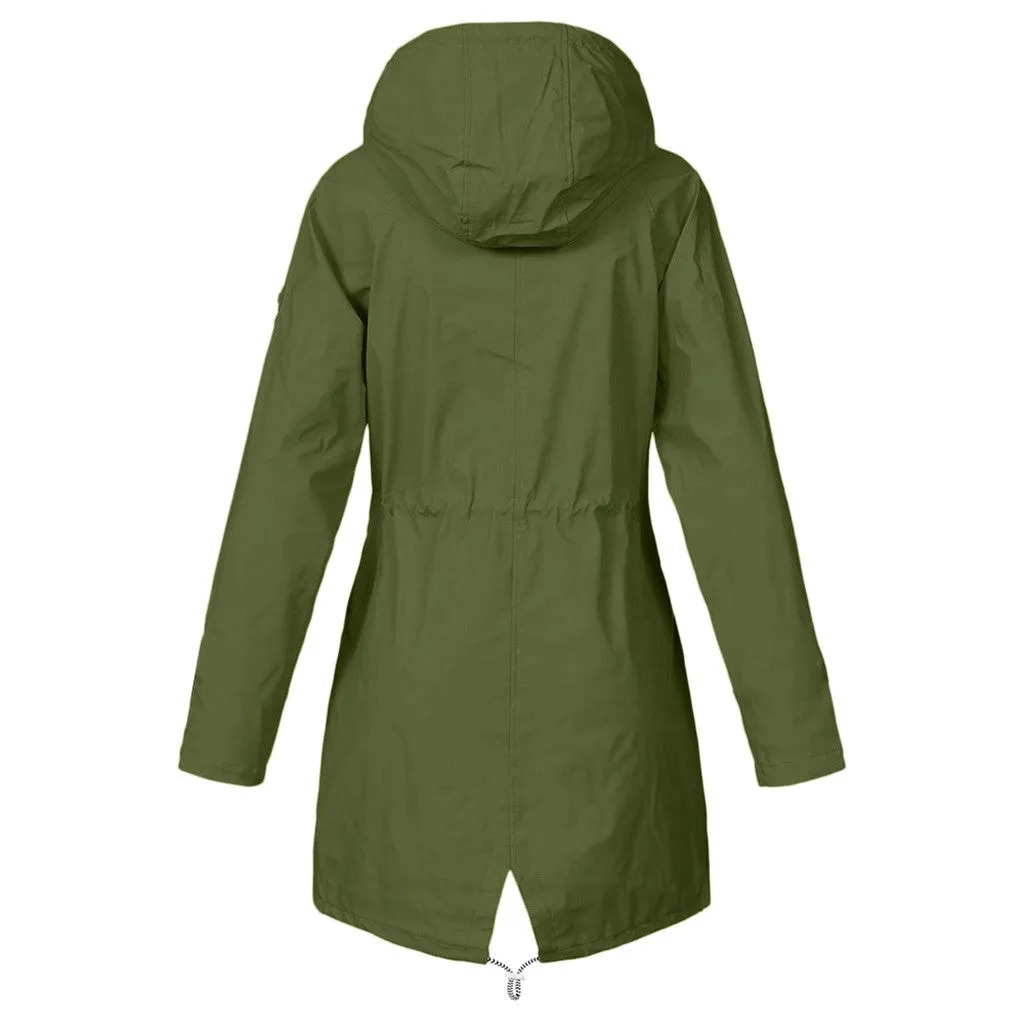 2020 New Women's Solid Rain Jacket