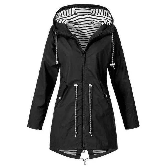 2020 New Women's Solid Rain Jacket