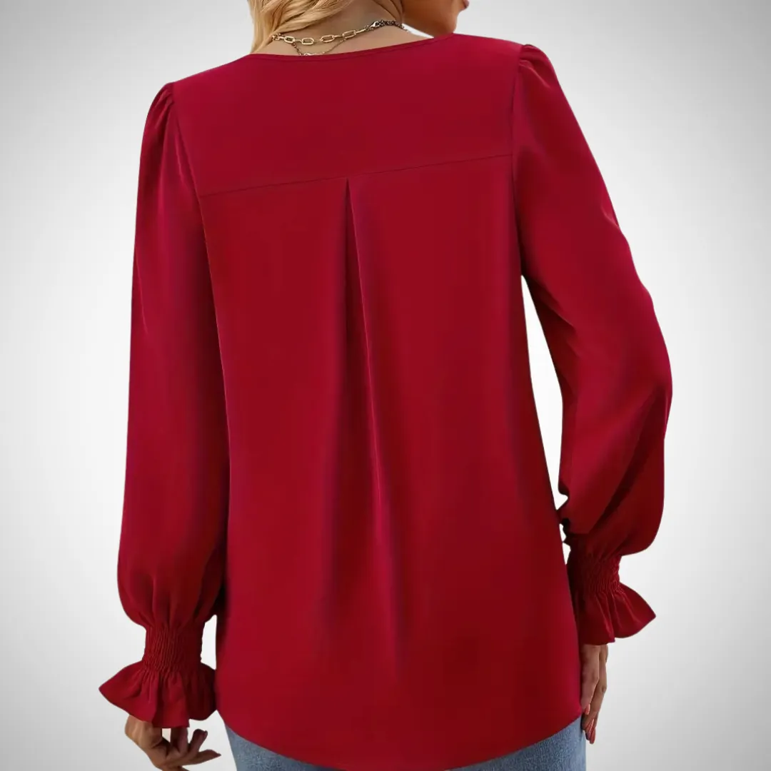 Anastasia Graceful V-Neck Blouse