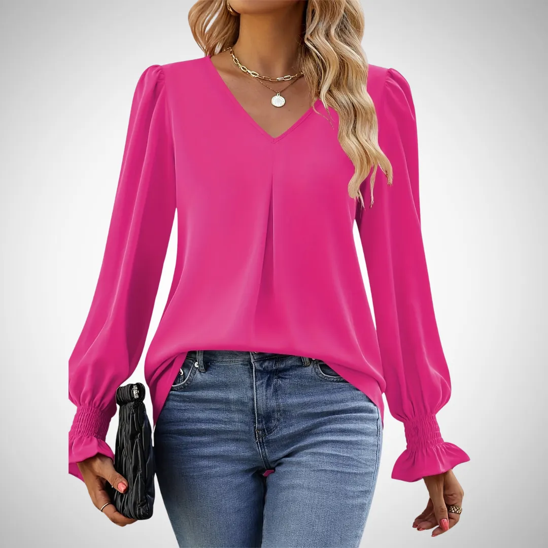 Anastasia Graceful V-Neck Blouse
