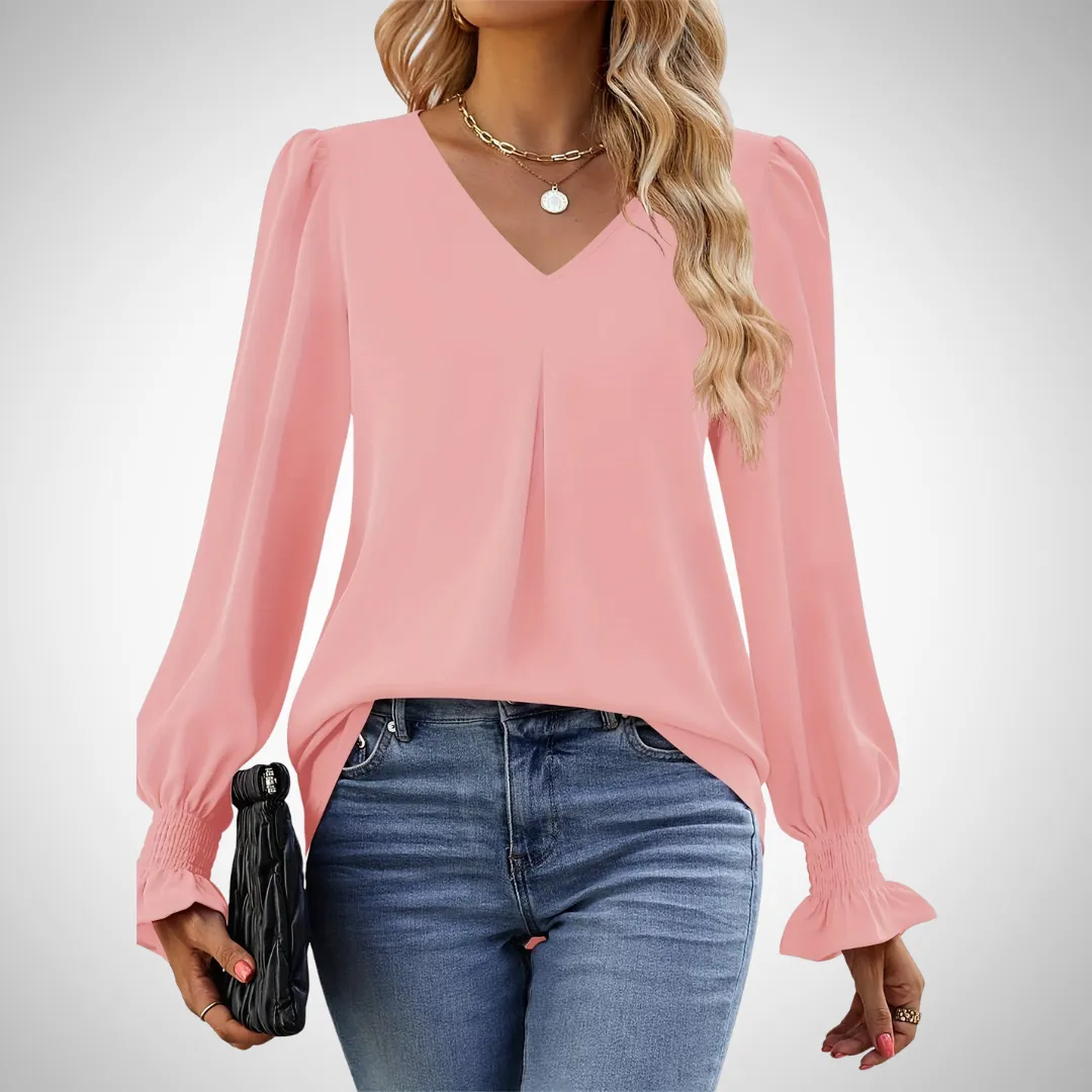 Anastasia Graceful V-Neck Blouse