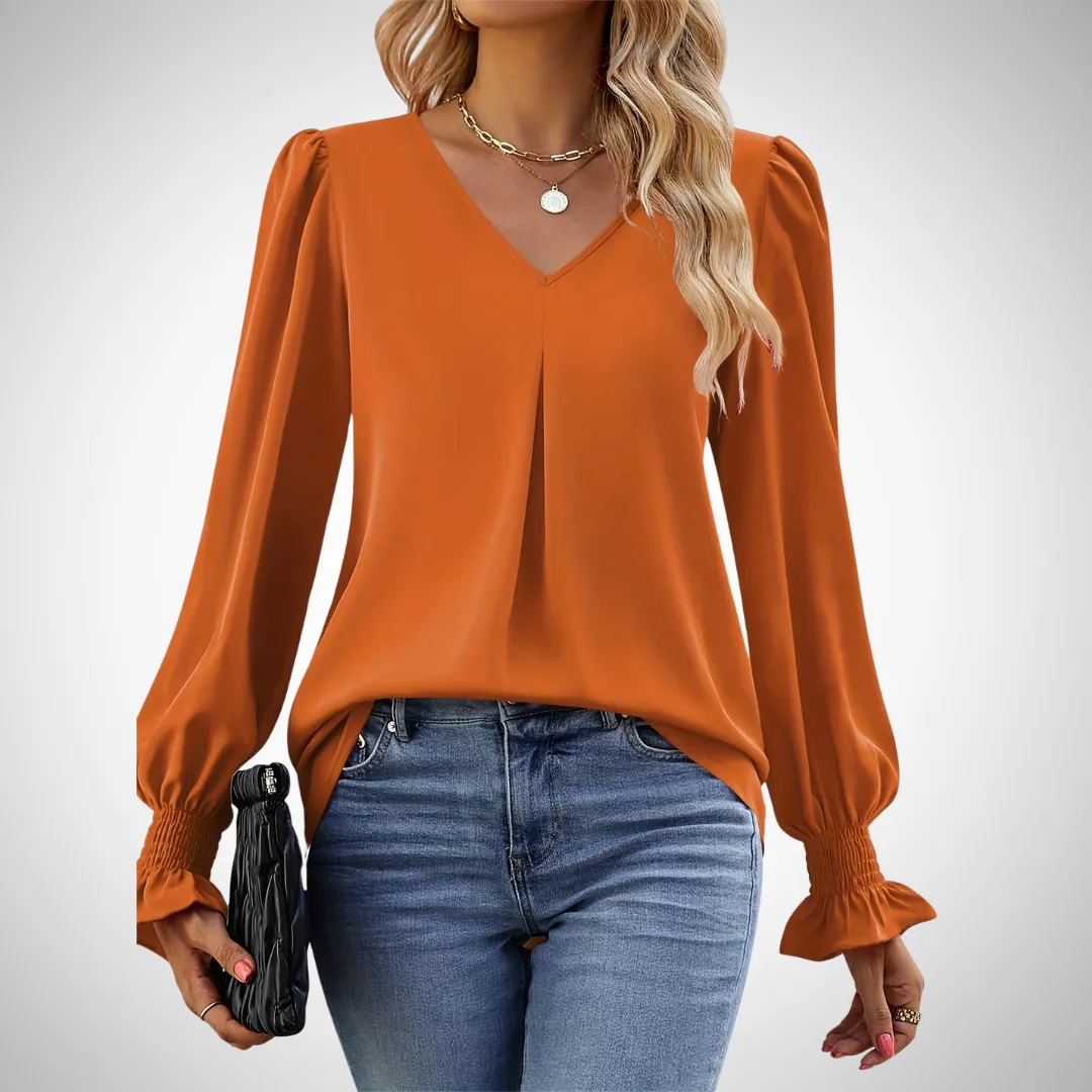 Anastasia Graceful V-Neck Blouse
