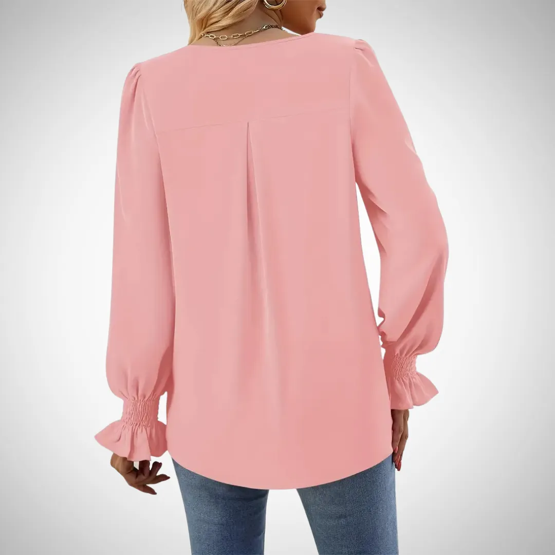 Anastasia Graceful V-Neck Blouse