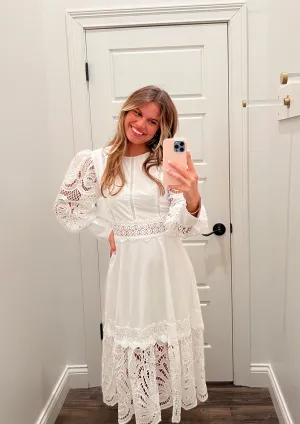Angelic Moment Midi Dress