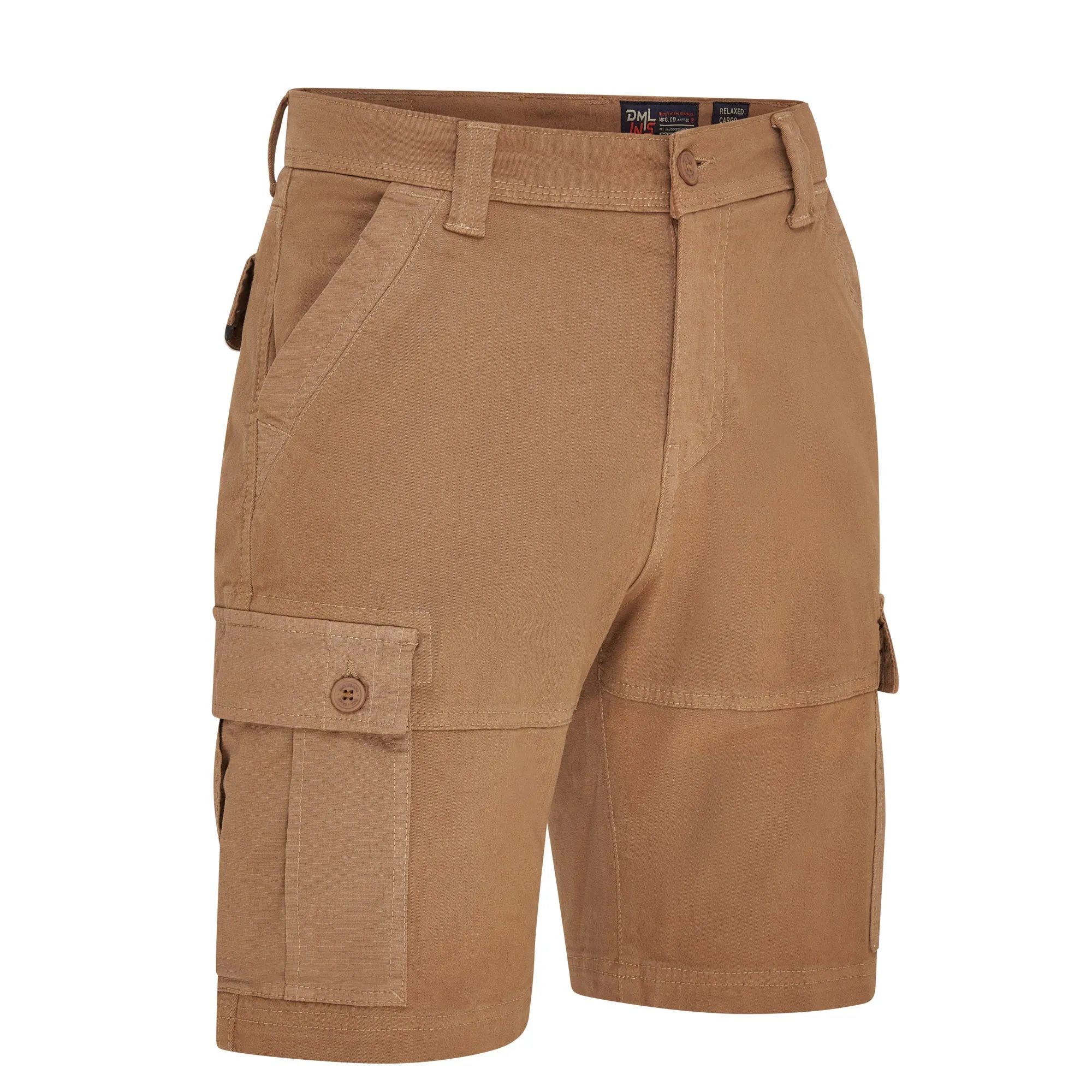 Apache contrast fabric cargo short Dark Tan