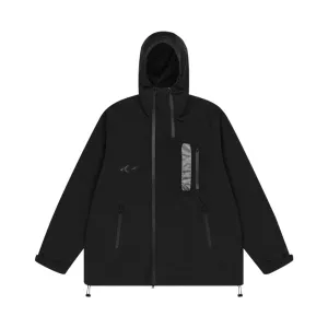 Asymmetric PVC Windproof Jacket