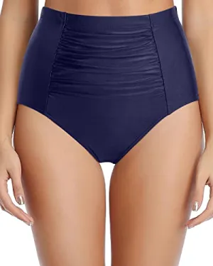 Bathing Suit Bottom Tummy Control Women's High Waisted Bikini Bottom