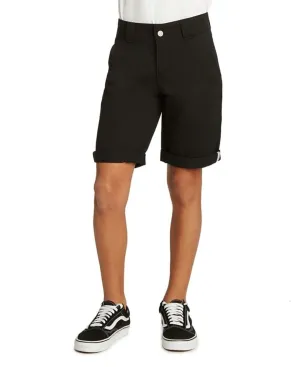 Big Boys Utility Short Black Relaxed Pockets Durable Twill