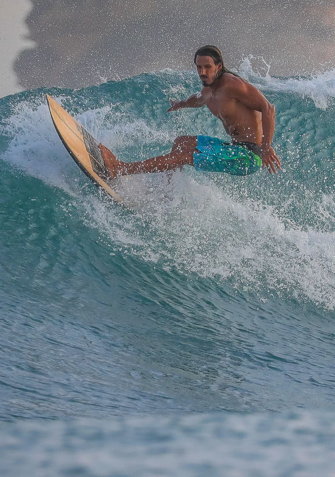 Boardshort Men / Fast Dry - Green KRAKEN