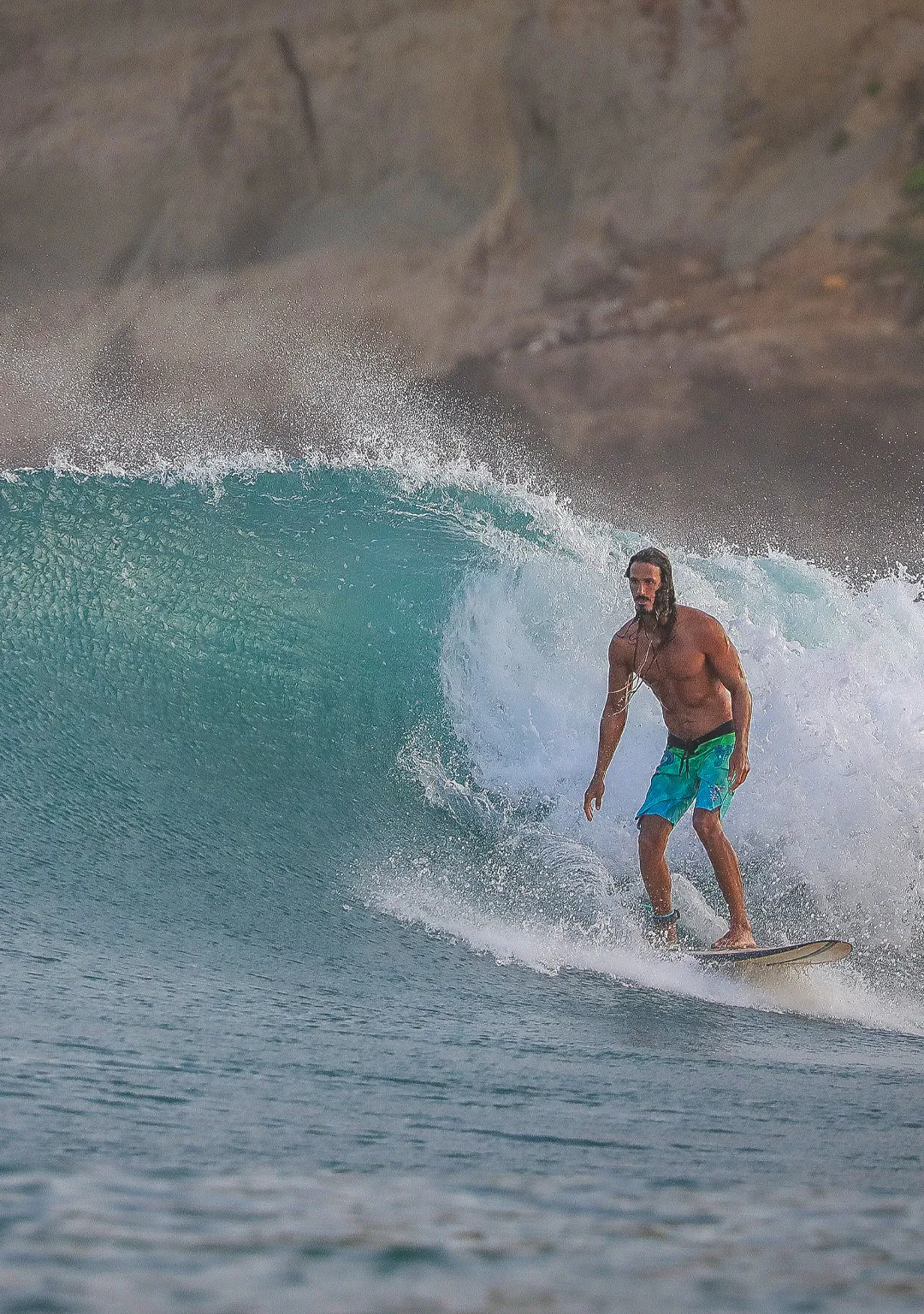 Boardshort Men / Fast Dry - Green KRAKEN