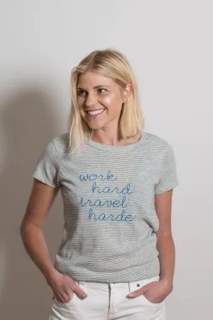 Boat House Apparel - Work Hard Travel Harder Tee