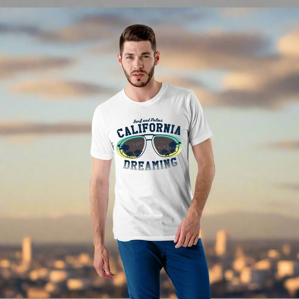 California Dreaming - Polycotton Round Neck trendy Men Graphic T-Shirt