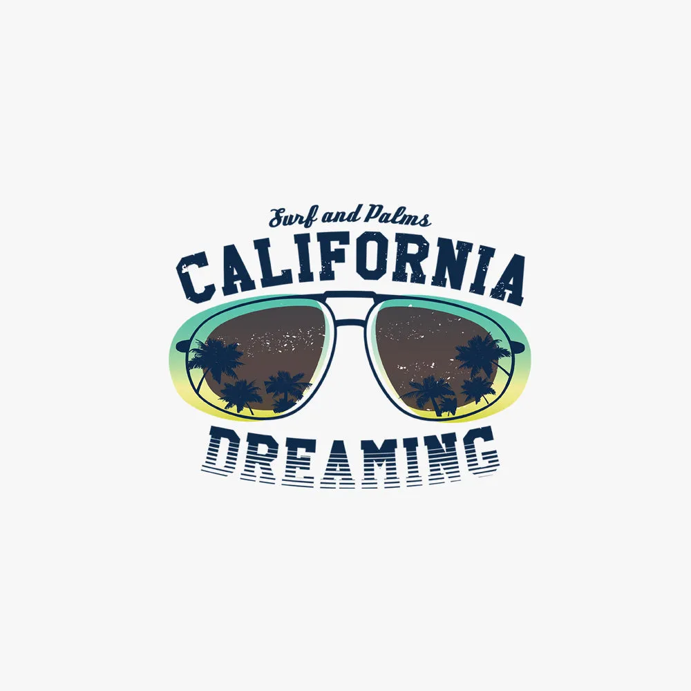 California Dreaming - Polycotton Round Neck trendy Men Graphic T-Shirt
