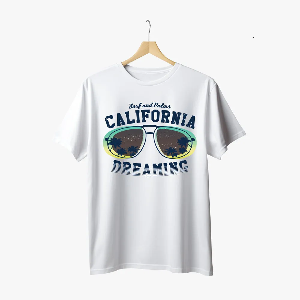 California Dreaming - Polycotton Round Neck trendy Men Graphic T-Shirt