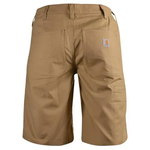 Carhartt Women's Chino Shorts Khaki Rugged Flex Rigby Relaxed Fit