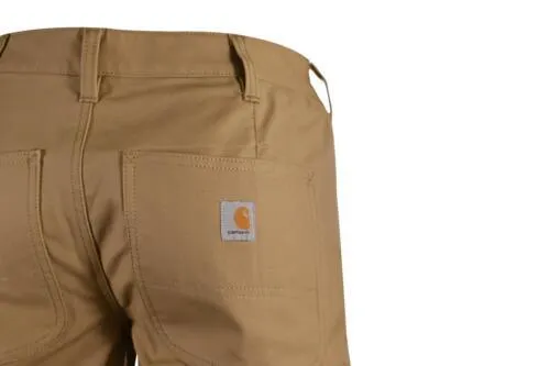 Carhartt Women's Chino Shorts Khaki Rugged Flex Rigby Relaxed Fit