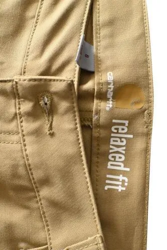 Carhartt Women's Chino Shorts Khaki Rugged Flex Rigby Relaxed Fit