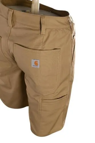 Carhartt Women's Chino Shorts Khaki Rugged Flex Rigby Relaxed Fit