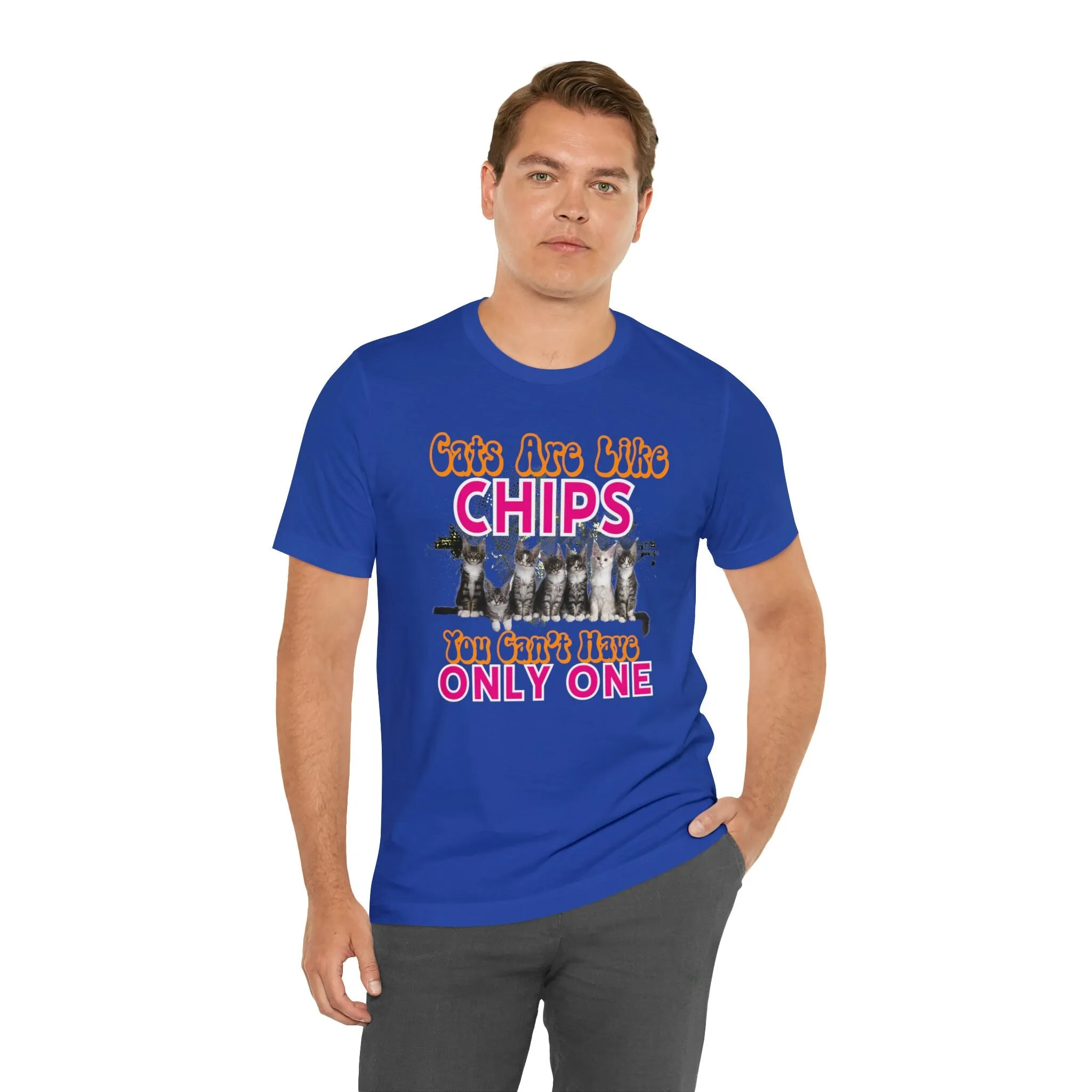Cats are Like Chips T-Shirt | designs | Etsy tee shirts | Teen Fashion Cute Summer Clothe | Graphic tees