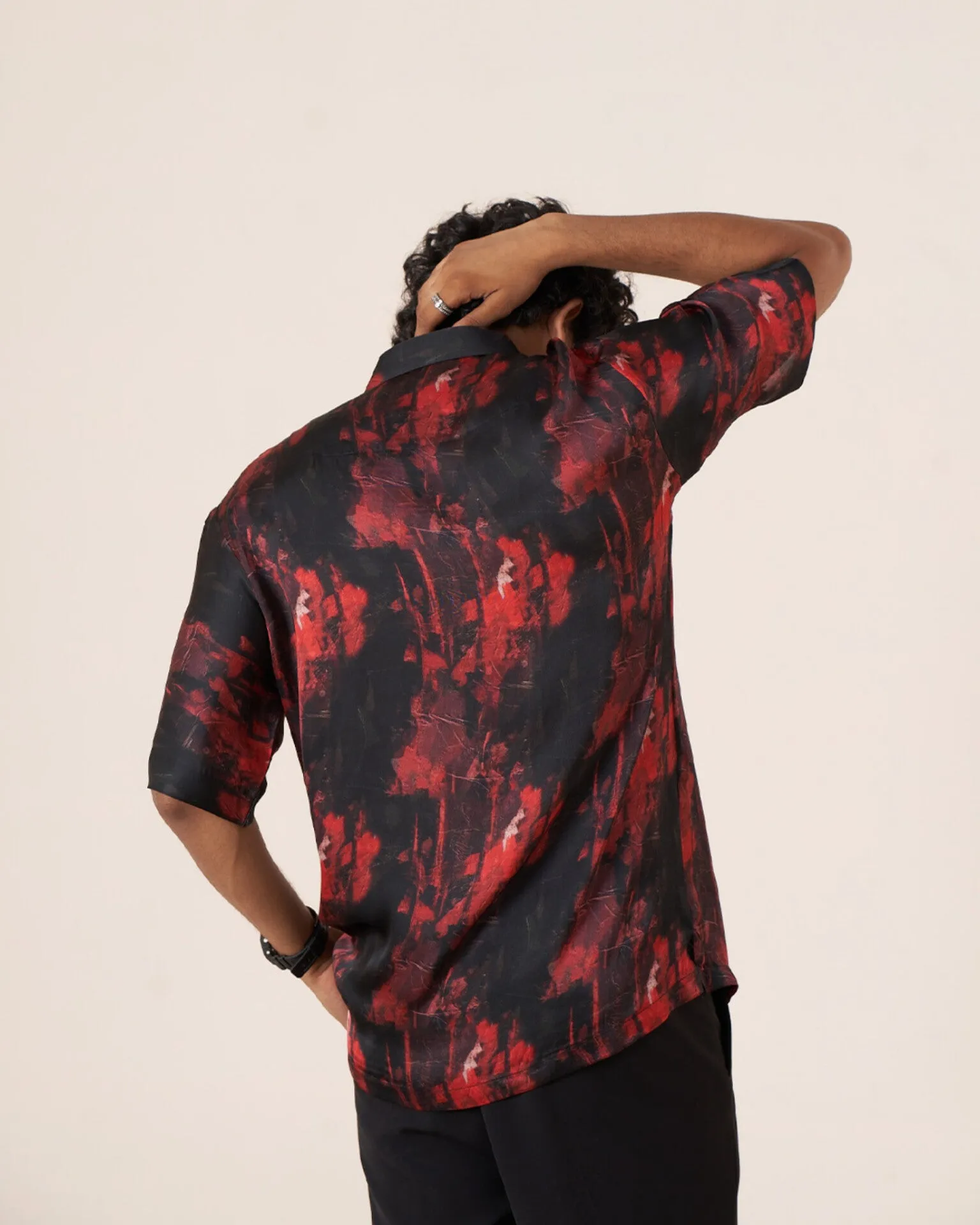 Celestial Wings Pure Bemberg Satin Short Sleeve Shirt