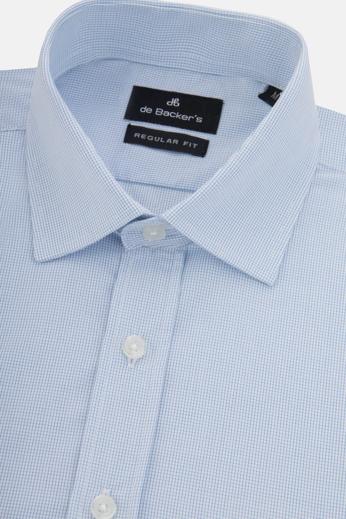 Checked Light-Blue & White Bamboo Classic Shirt