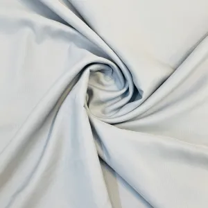 Cloud Grey Solid Malai Crepe Fabric 13212