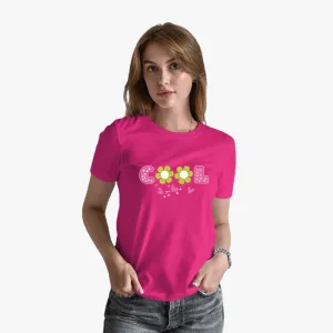 Cool Graphic Printed Organic Cotton T-Shirt for Women's