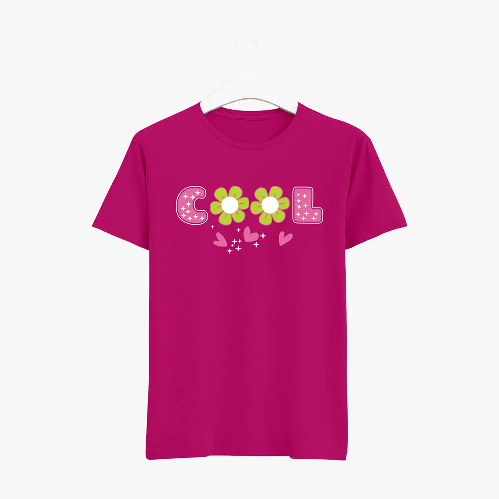 Cool Graphic Printed Organic Cotton T-Shirt for Women's
