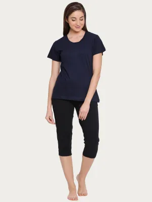Cotton Rich Sleep T-Shirt In Blue