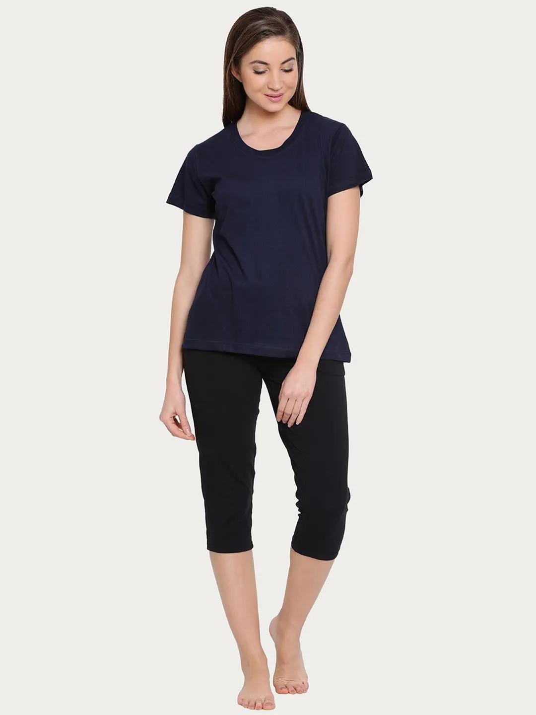 Cotton Rich Sleep T-Shirt In Blue