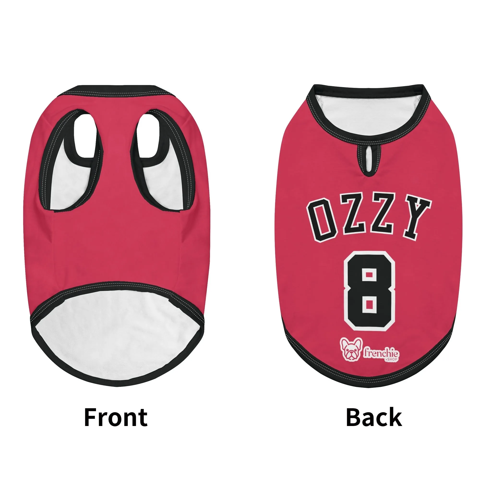 Custom Frenchie Shirt with Name & Number - Frenchie Shop Original