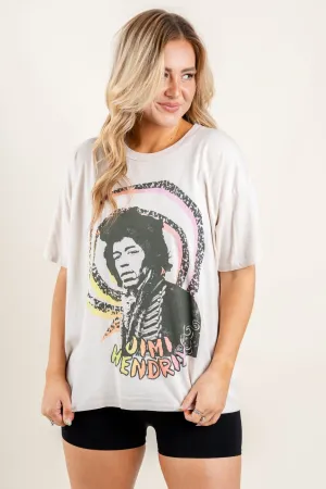 DayDreamer Jimi Hendrix spiral t-shirt dirty white