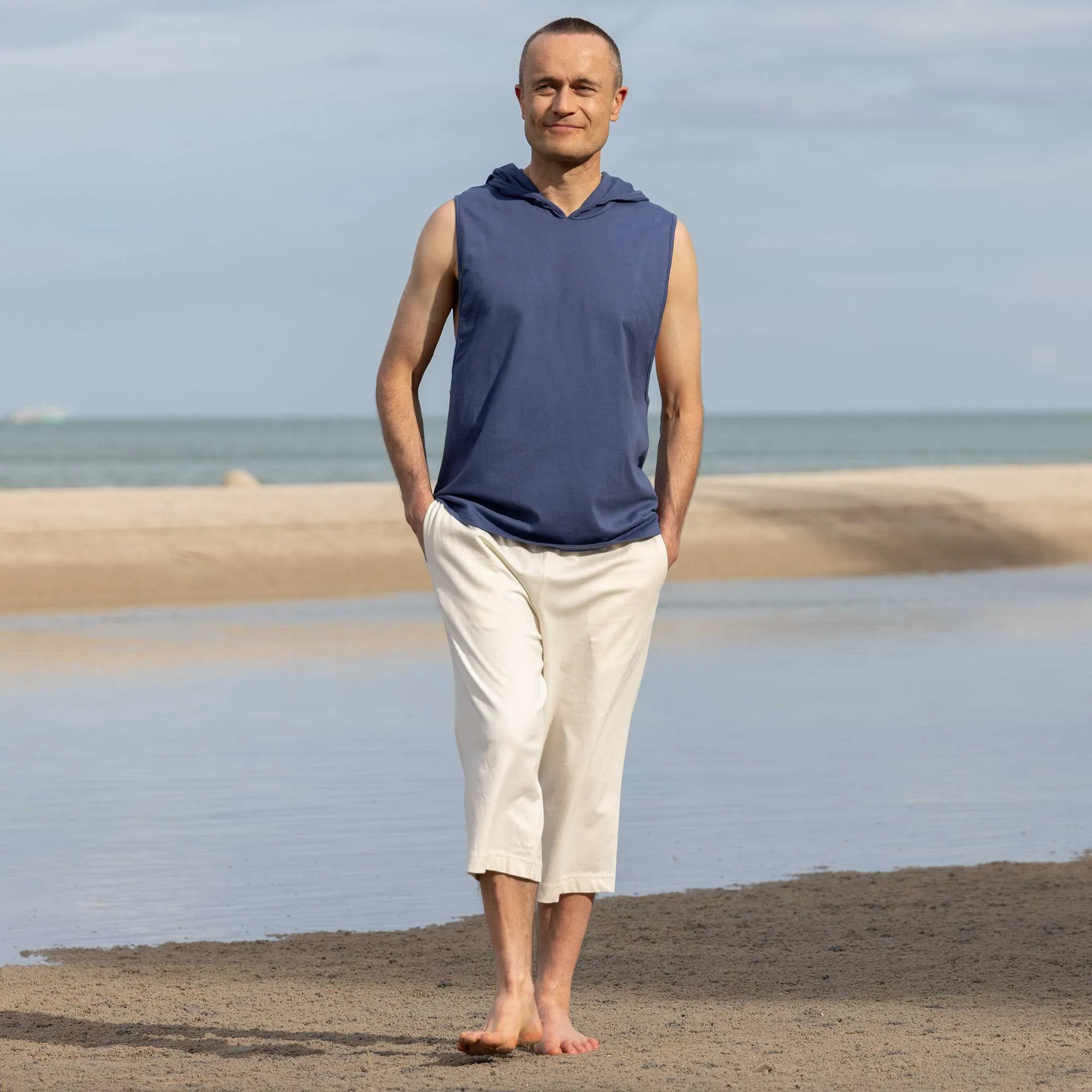 DREW Organic Cotton Long Shorts (Unisex) (Plastic-Free, Biodegradable)