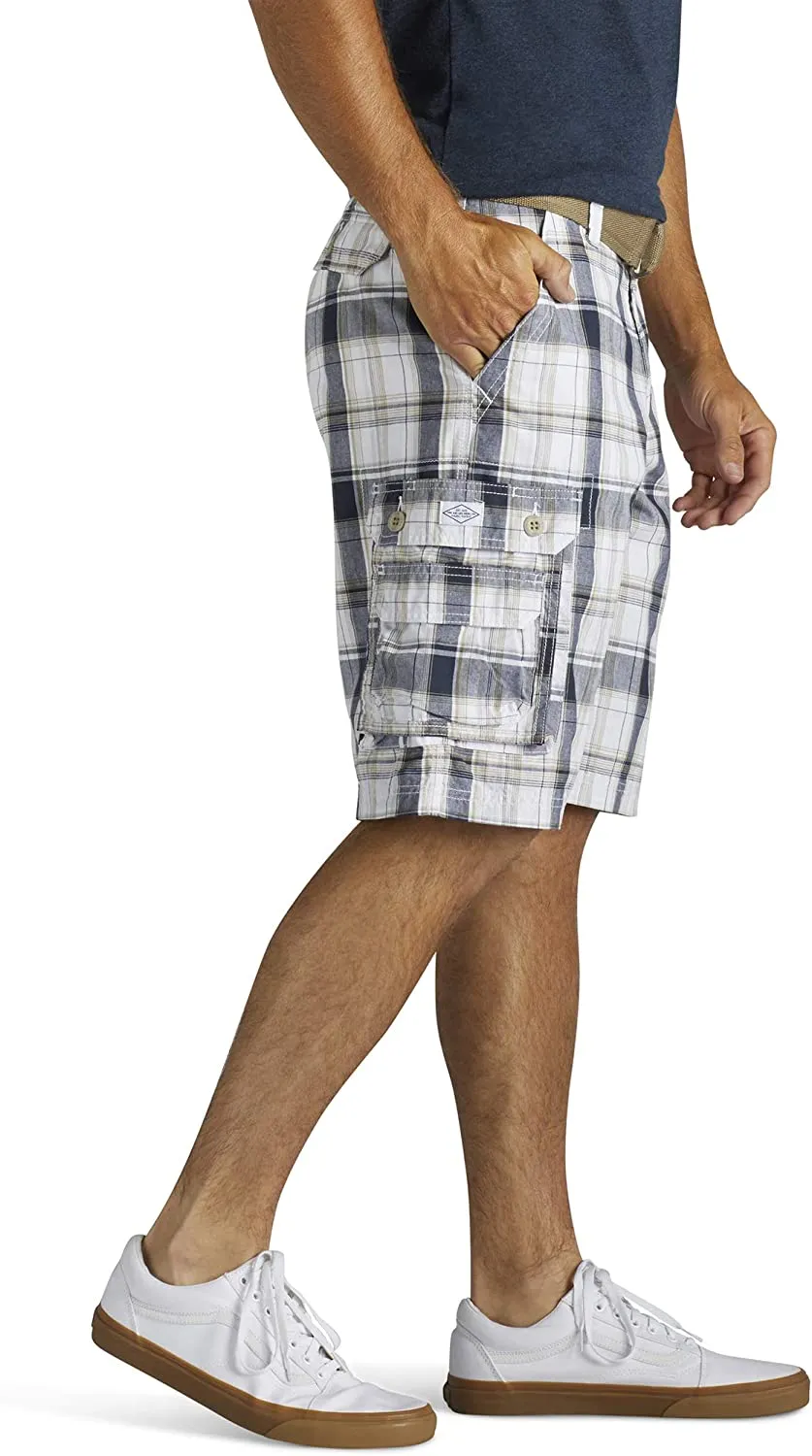 Durable Twill Belted Cargo Shorts