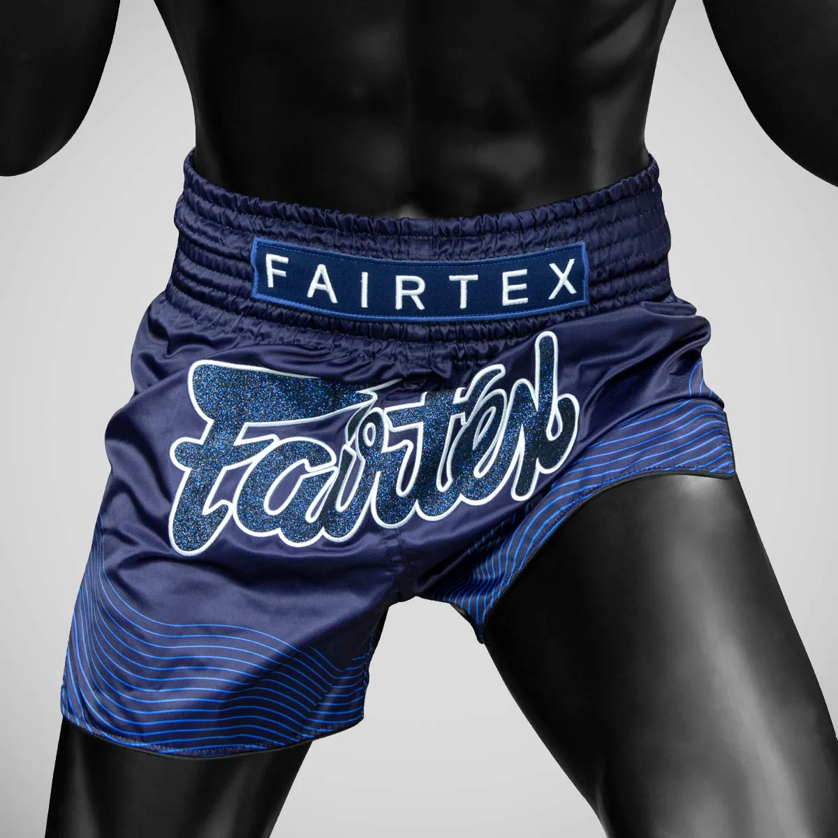Fairtex BS1930 Blue Ocean Muay Thai Shorts Blue