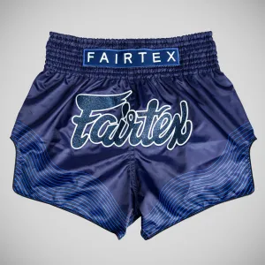 Fairtex BS1930 Blue Ocean Muay Thai Shorts Blue