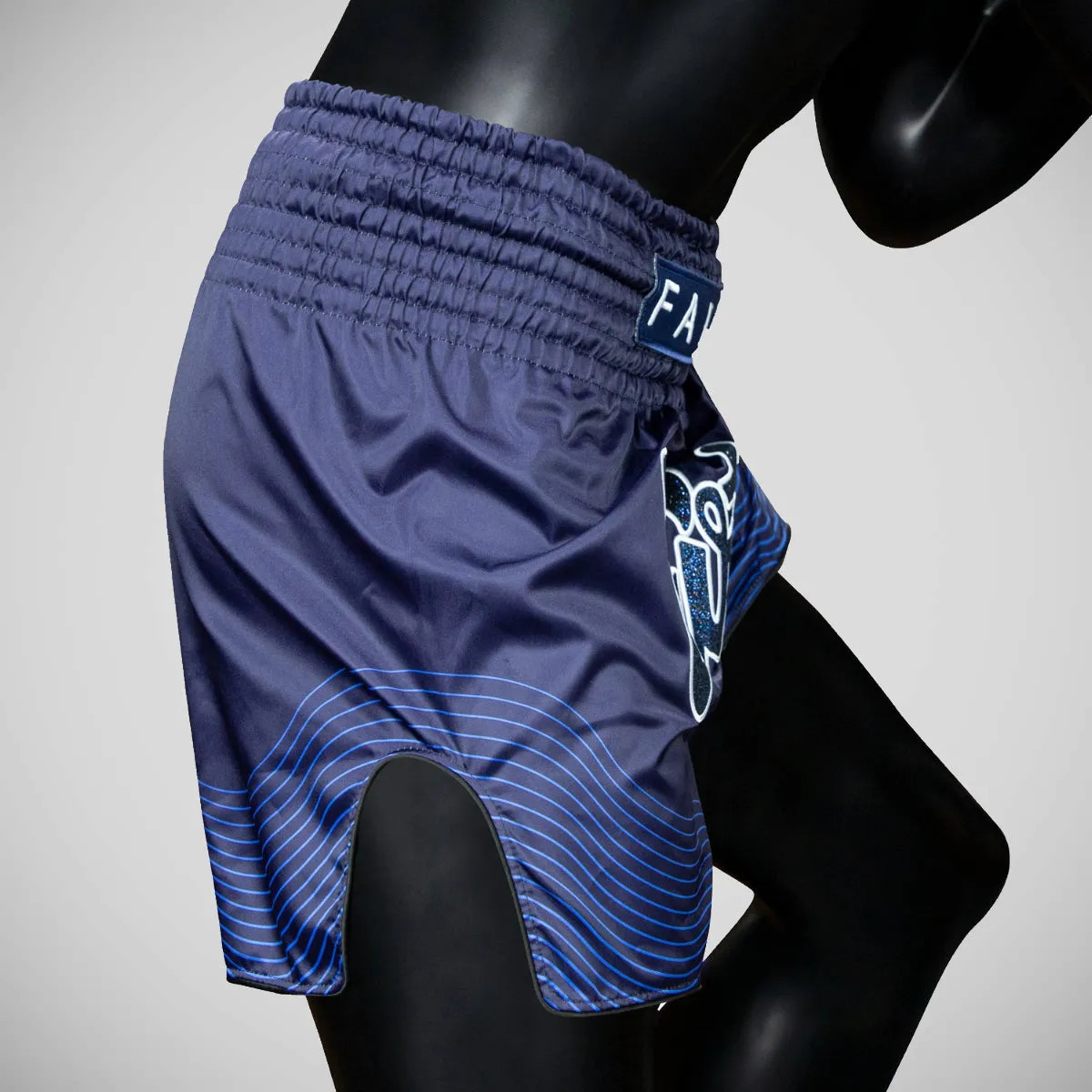 Fairtex BS1930 Blue Ocean Muay Thai Shorts Blue