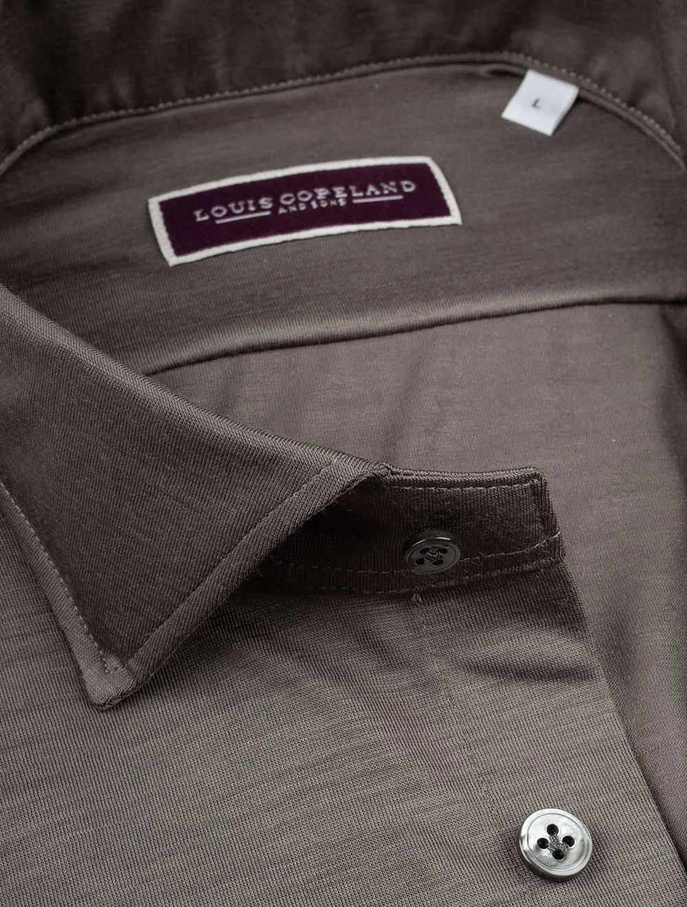 Fine Wool Shirt Brown