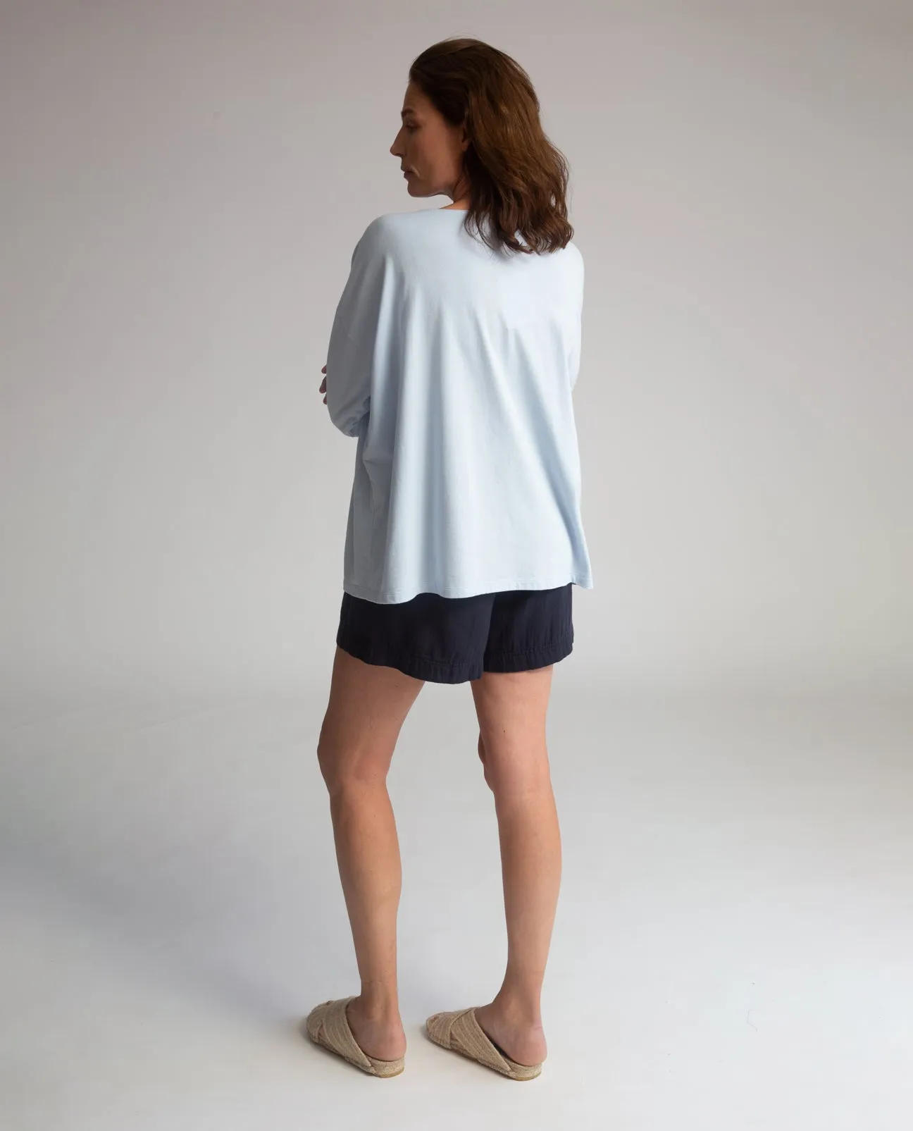 Gilma Organic Cotton Shorts In Navy