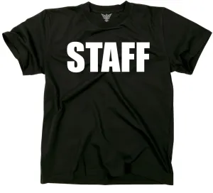 GunShowTees Staff Two-Sided Event Team Front and Back Print Shirt