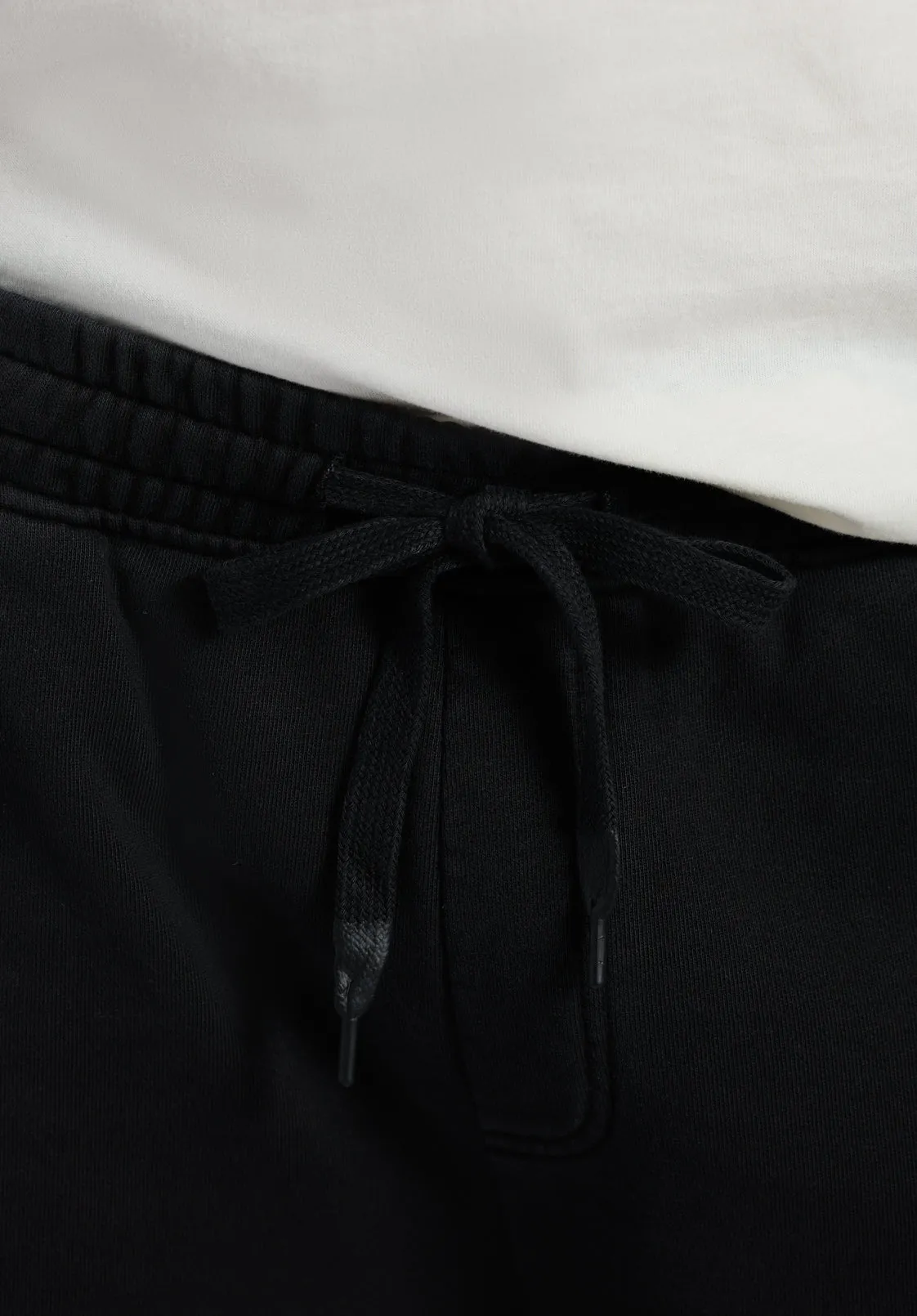 Hilston Men's Fleece Relaxed Shorts, Black - BM24536