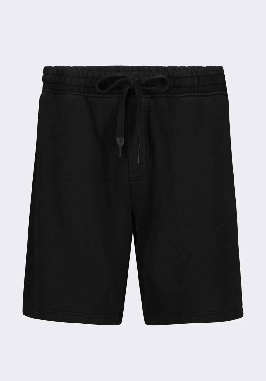 Hilston Men's Fleece Relaxed Shorts, Black - BM24536