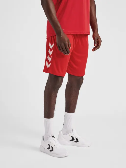 HMLCORE XK Poly Shorts - True Red