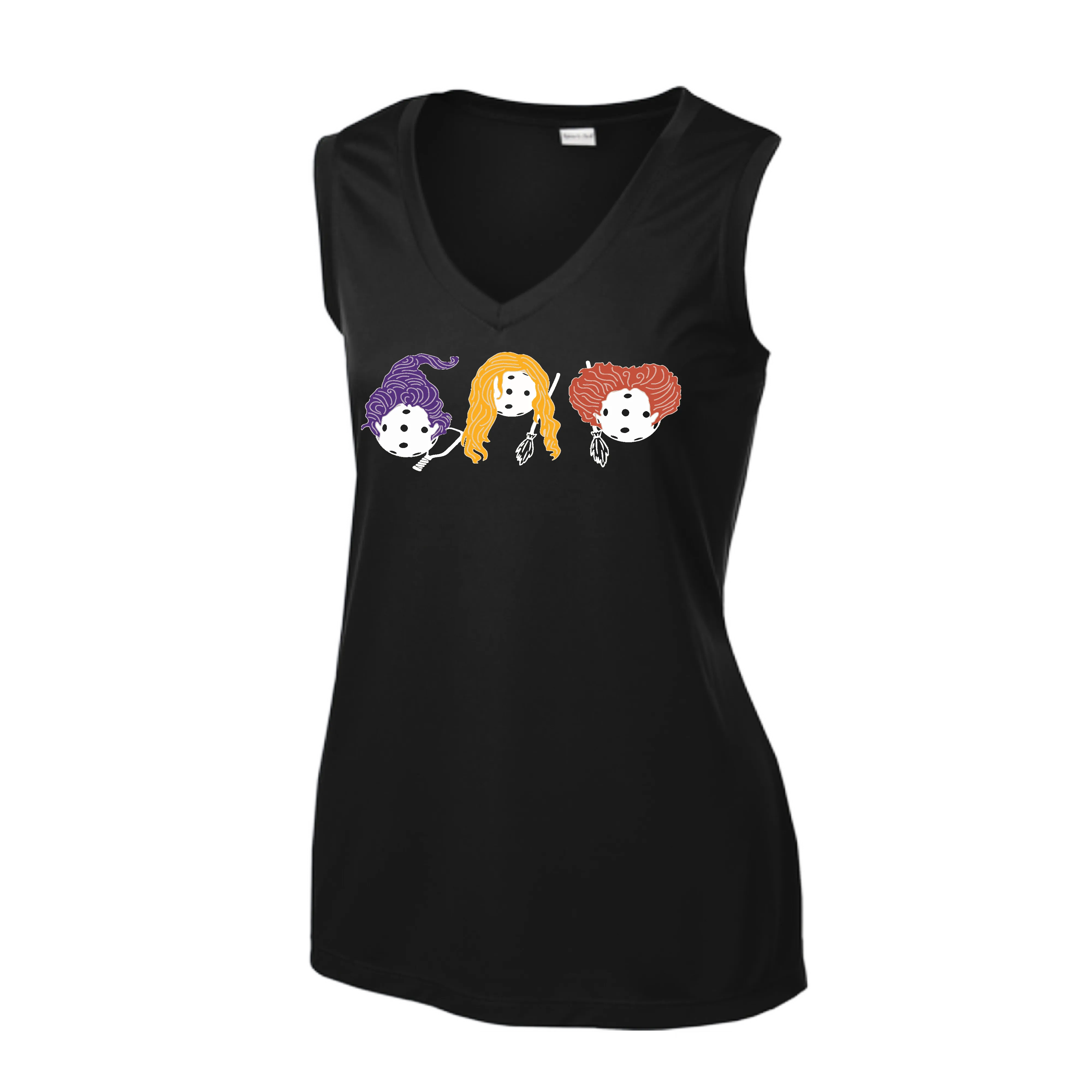 Hocus Pocus | Women’s Sleeveless Pickleball Shirt | 100% Polyester