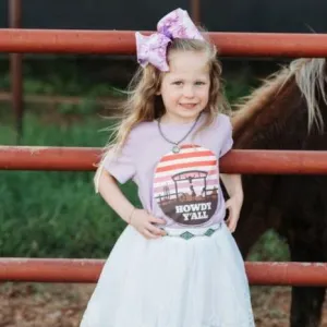 Howdy Y'all Fringe Tee (6-7T)