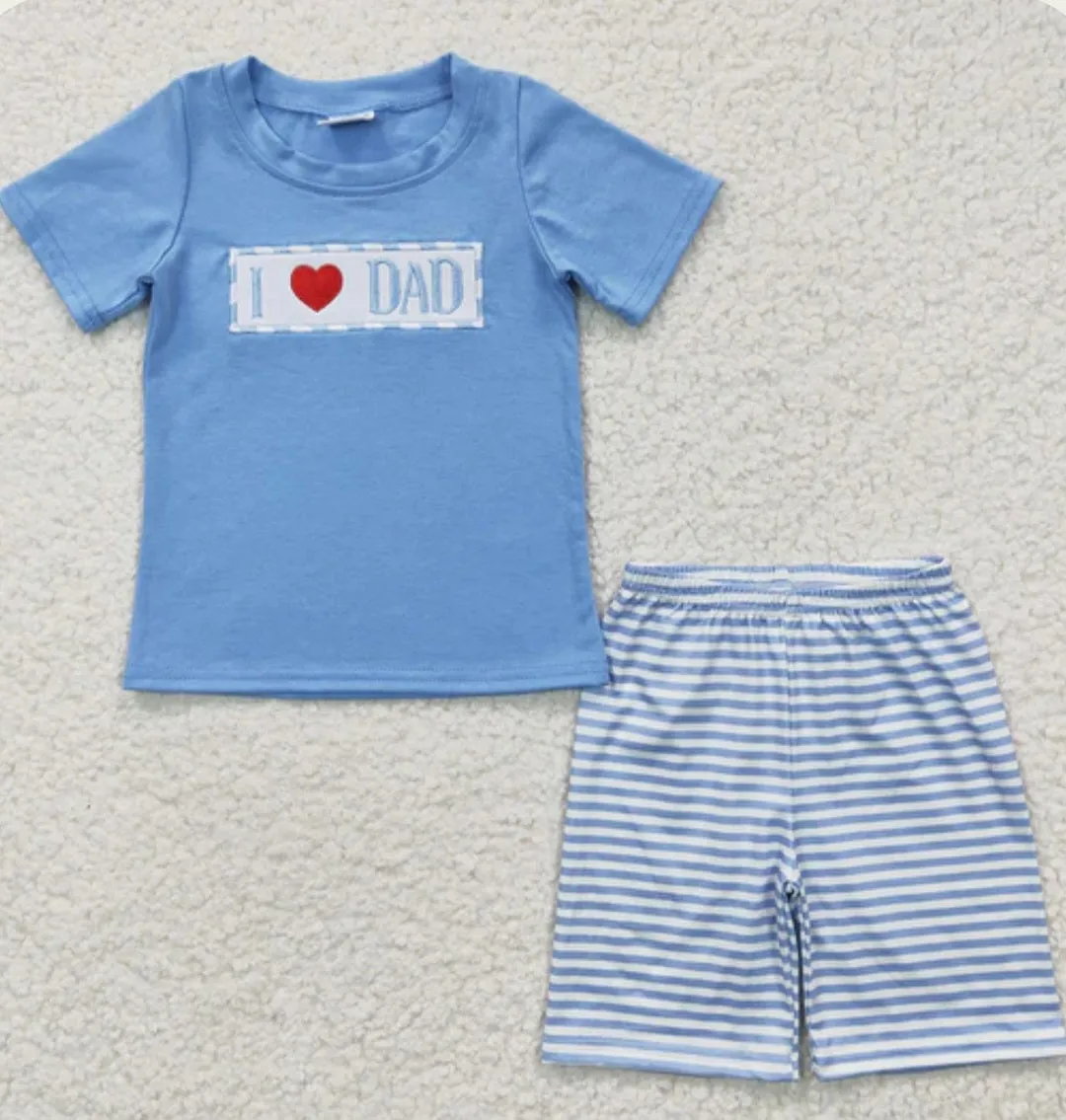 I  dad cotton short set
