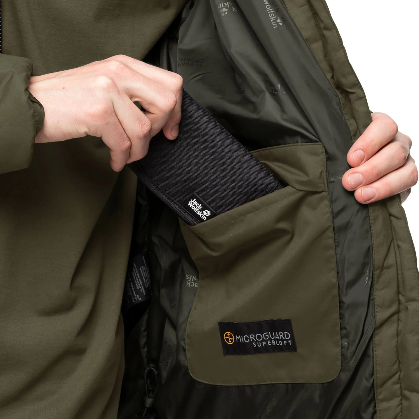 Jack Wolfskin Mens Kyoto XT Windproof Water Repellent Jacket - Bonsai Green